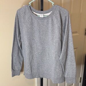 Time and Tru Heather Gray Crewneck Top